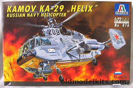 Italeri 1/72 Kamov KA-29 Helix plastic model kit